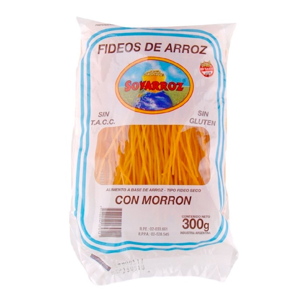 Fideos de morrón — Soyarroz