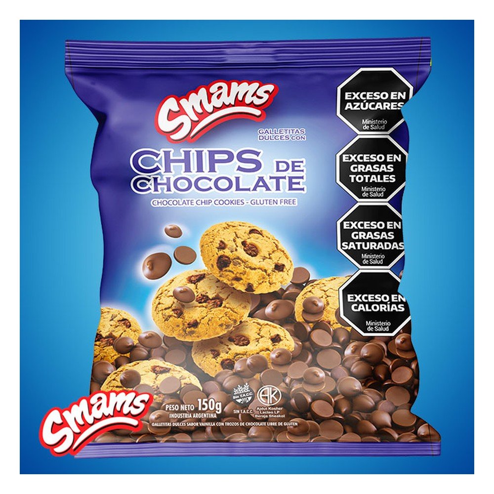 Galletitas con chips de chocolate negro — Smams
