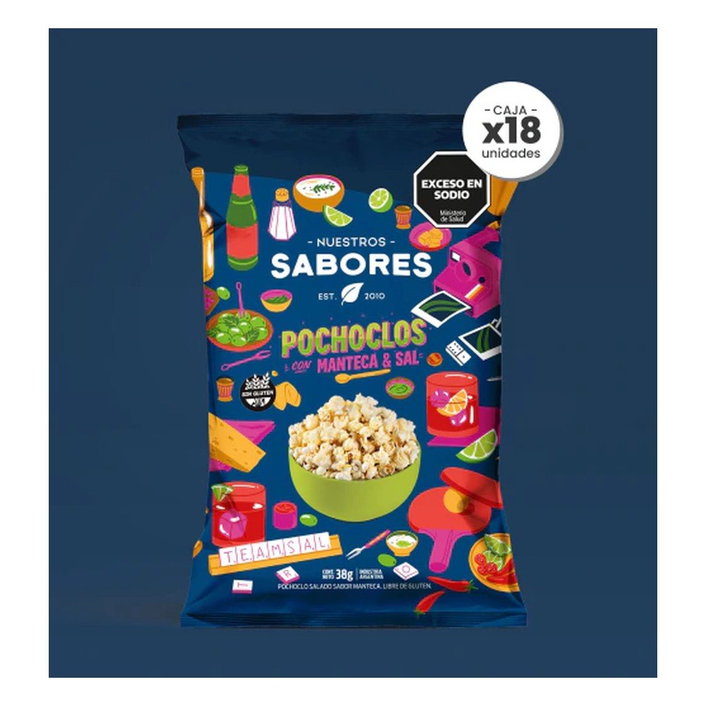 Pochoclo  con manteca y sal sin tacc — Nuestros Sabores