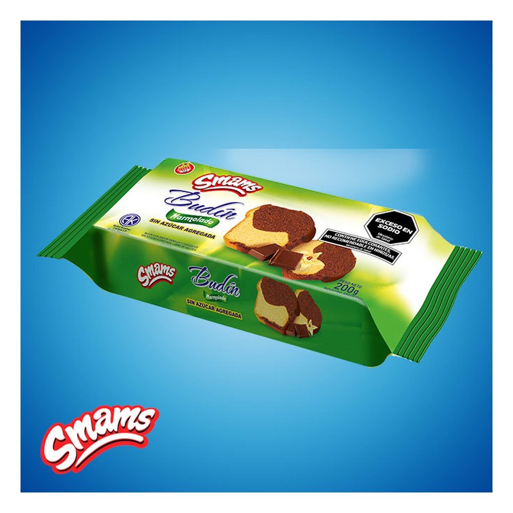 Budines sin azucar marmolado — Smams