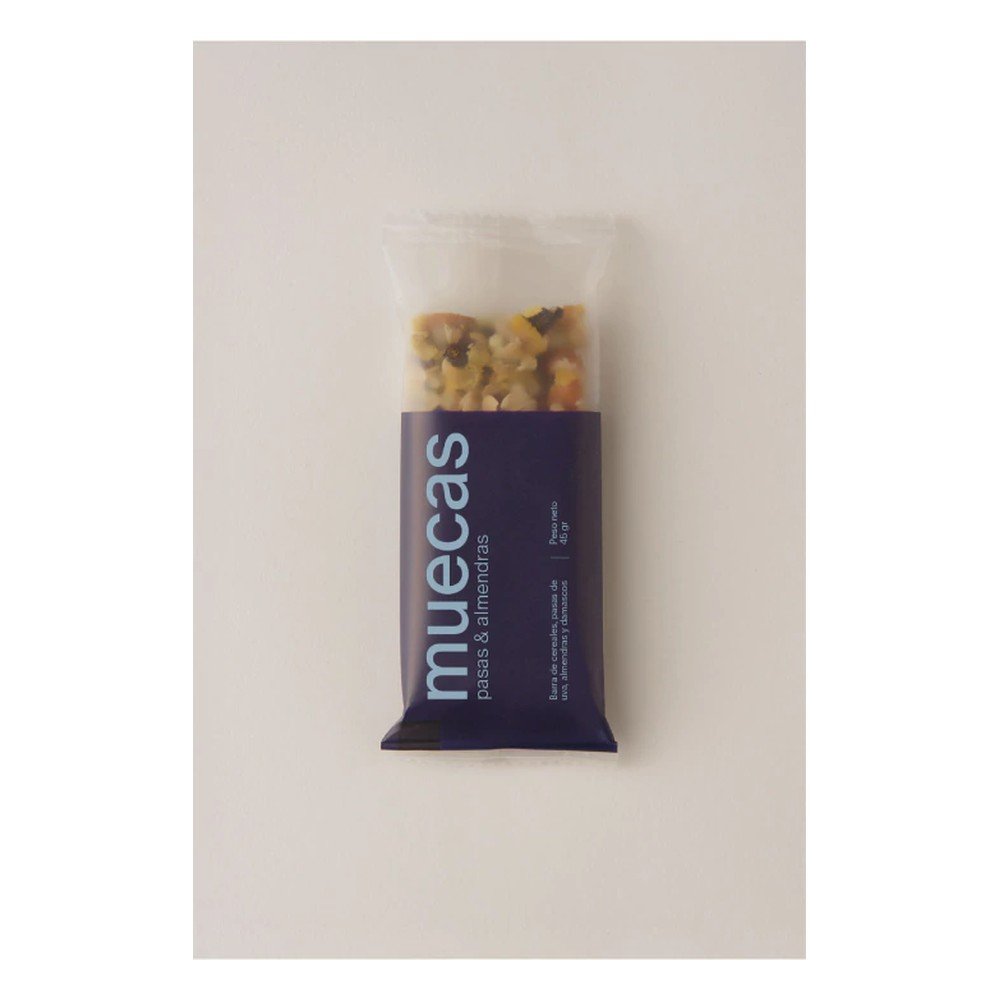 Barras pasas y almedras (violeta) x 16 unds — Muecas