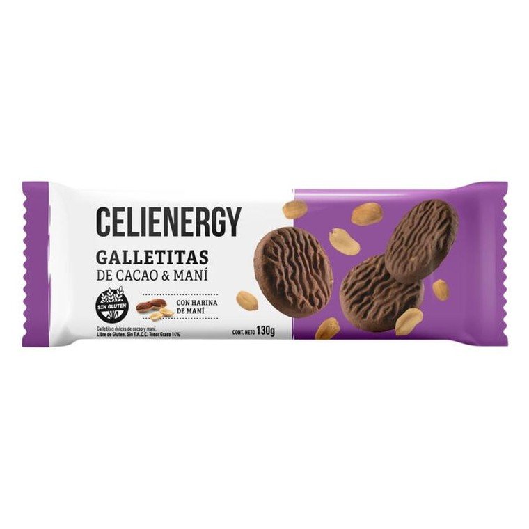 Galletitas sin tacc  cacao y mani — Celienergy