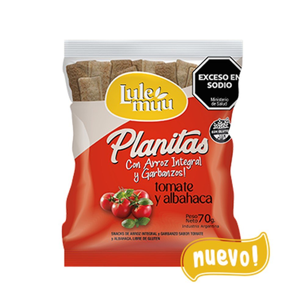 Planitas c/ arroz integral y garbanzos tomate y albahaca — Lulemuu