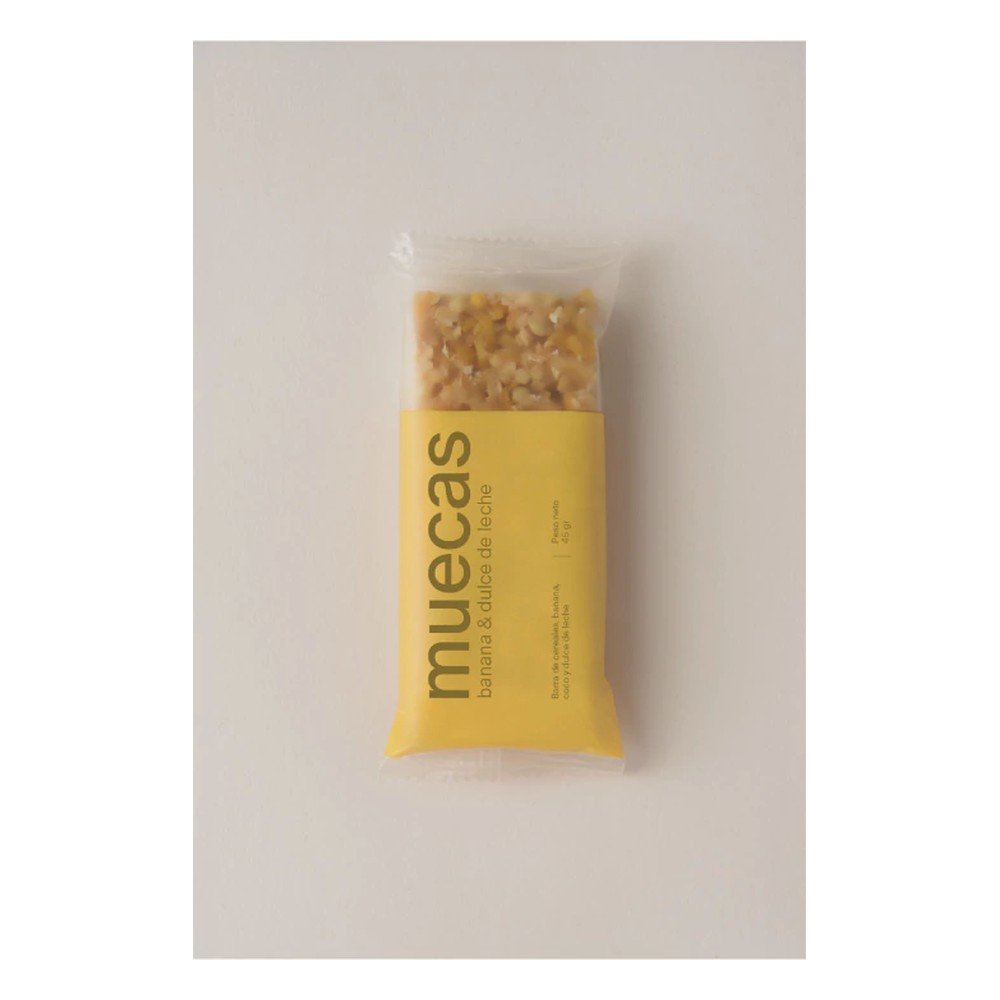Barras banana y dulce de leche (amarilla) x 16 unds — Muecas