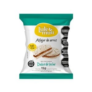 Alfajor de arroz lulemuu x12 un sin cobertura