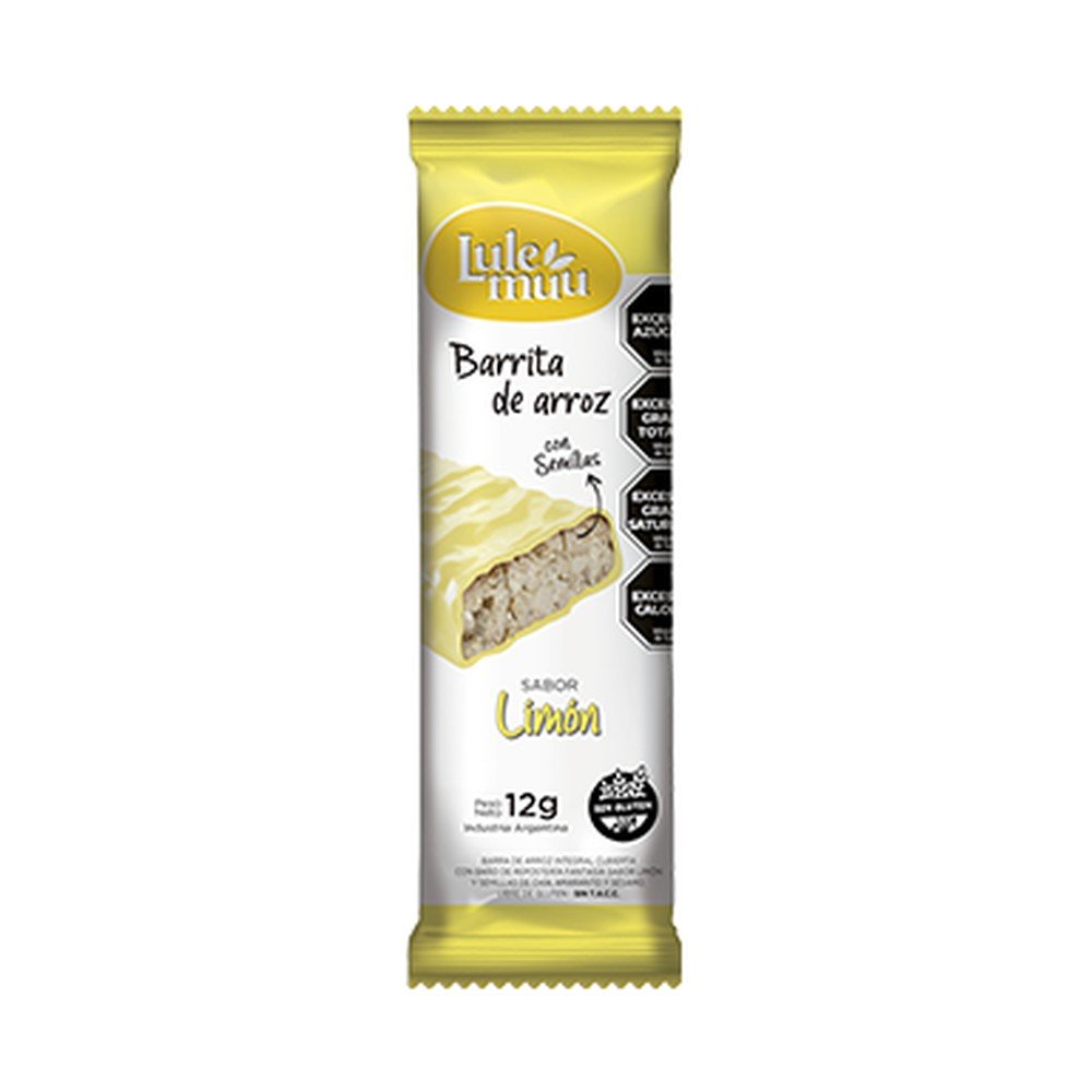Barra de arroz lulemuu x20 un limon