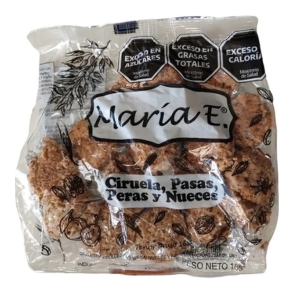 Maria e galletitas ciruela, pasas, peras y nueces
