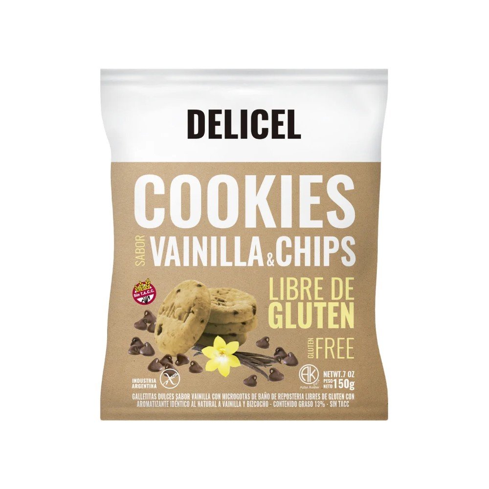 Delicel galletitas sabor vainilla y chips