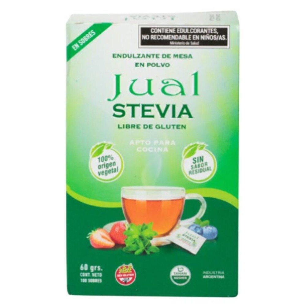 Stevia en polvo 100 sobres por 60grs. — Jual