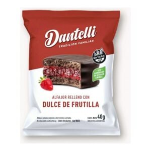 Alfajor dantelli x 12 unds frutilla