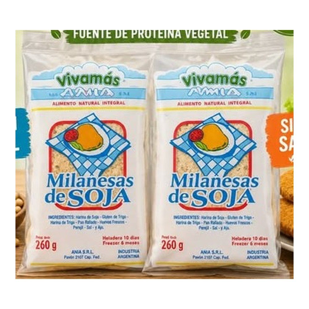 Milanesas de soja x4 unidades — Vivamás